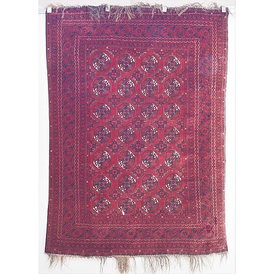 Persian Ersari Hand Knotted Wool Pile Rug