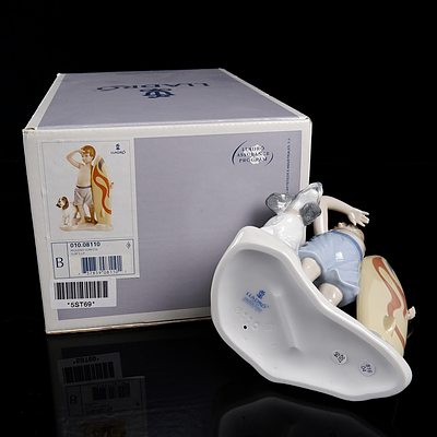Lladro 'Surfs Up' Porcelain Figurine with Original Box