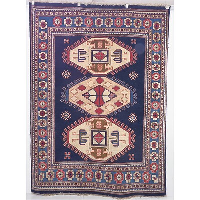 Afghan Yazd Style Hand Knotted Wool Pile Rug