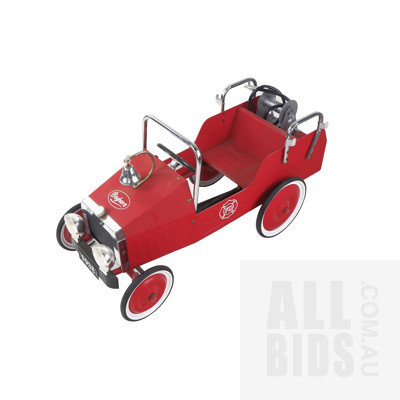 Vintage Style Fire Engine Pedal Car