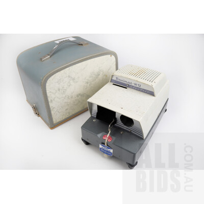 VintageBraun Paximat S Slide Projector with Original Carry Case