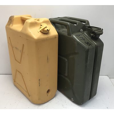 20L Fuel Containers -Lot Of Two