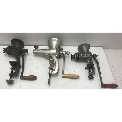 Beatrice, Pope and Other Bench Mount Meat Grinders