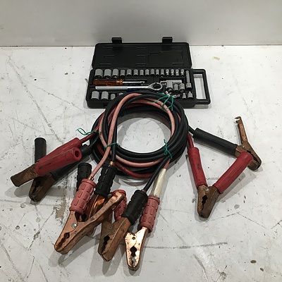 Complete Socket Set & 2 Sets of Jumper Cables