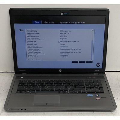 HP ProBook 4740s Core i5 (3210M) 2.50GHz CPU 17-Inch Laptop