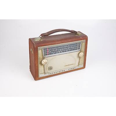 AWA Radiola Transistor Eight Radio in Leather Case