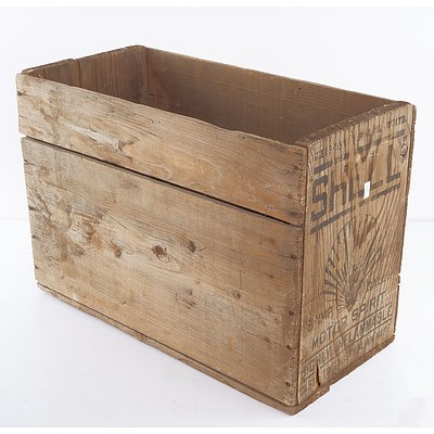 Vintage Shell Timber Crate