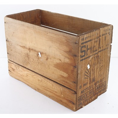 Vintage Shell Timber Crate
