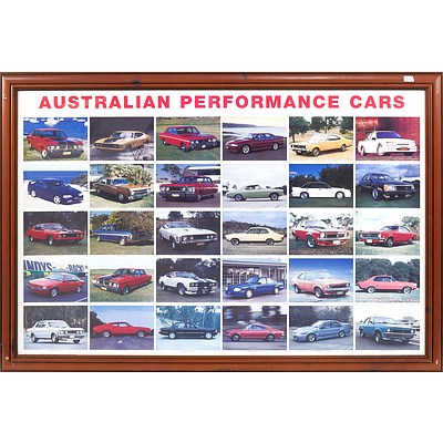 Framed Memorabilia Australian Performance Cars