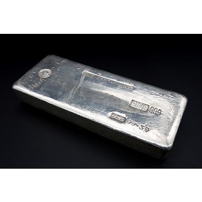 Perth Mint Fine Silver .999 Silver Bullion, 99.39 Ozs, No 4775