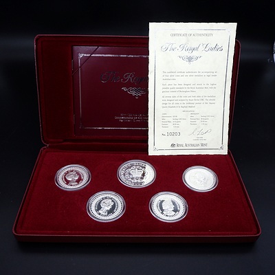 RAM 1992 The Royal Ladies Silver Coin and Medallion Proof Set, Commemorating the 40th Anniversary of Her majesty Queen Elizabeth II, No10203