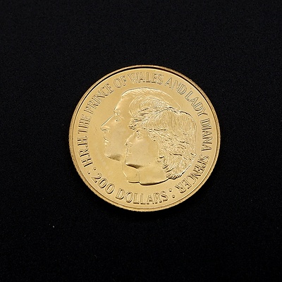 RAM 1981 22ct Gold $200 Royal Wedding Commemorative Coin