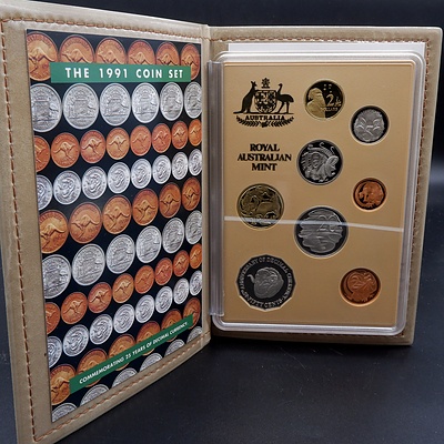 RAM 1991 Proof Coin Set, Commemorating 25 Years of Decimal Currency