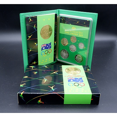 RAM 1991 Proof Coin Set, Barcelonia Olympics, Featuring New $1 Olympic Games Coin