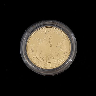 RAM 1987 22ct Gold $200 Arthur Phillip Proof Coin