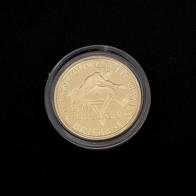 RAM 1982 22ct Gold $200 Commonwealth Games Brisbane Proof Coin