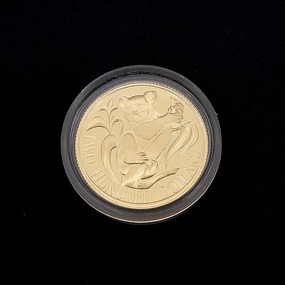 RAM 1984 22ct Gold $200 Koala Proof Coin