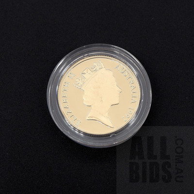 RAM 1992 22ct Gold $200 The Pride of Australia Proof Coin, Echidna No 6031