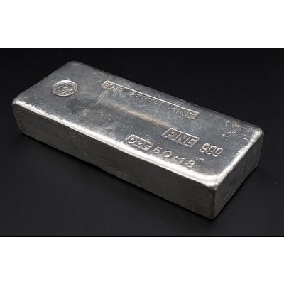 Perth Mint Fine Silver .999 Silver Bullion, 50.18 Ozs, No 5031