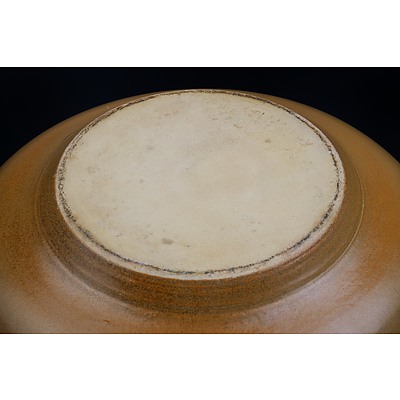 Studio Pottery Salt Glazed Bowl - Marked Indistinctly to Base