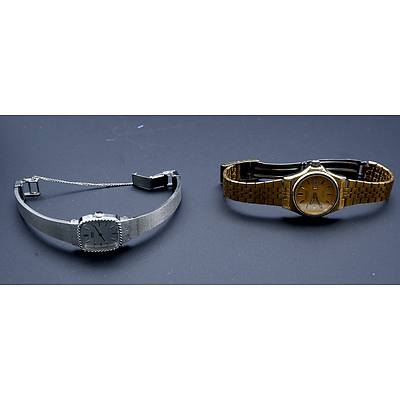 Two Vintage Boxed Seiko Ladies Wrist Watches, Seiko Quartx SQ100 and Another Seiko Quartz