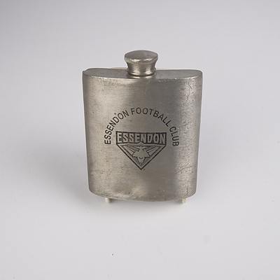 Essendon Football Club Pewter Flask and Four Vintage Bottle Openers including KB