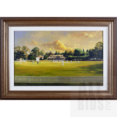 Dave Thomas, Untitled 2004 (Towards the Pavilion) Oil on Canvas, Image Size 46 by 74cm