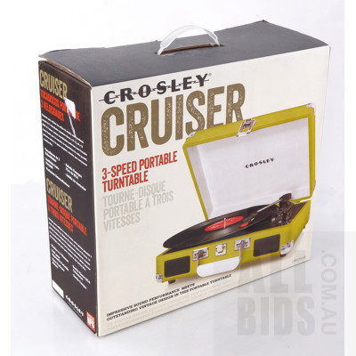 Crosley Cruiser 3-Speed Portable Turntable