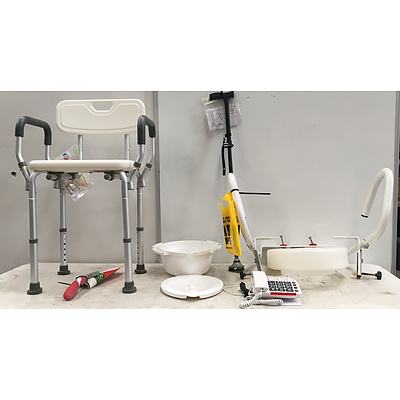 Disability Aid And Mobility Equipment - Assorted Lot Of Six