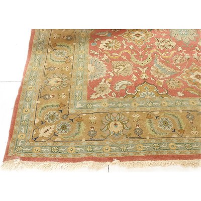Agra Hand Knotted Persian Style Room Sized Carpet