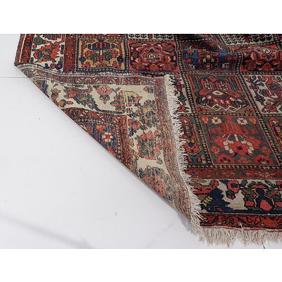 Persian Bakhtairi Garden Design Hand Knotted Wool Pile Room Sized Carpet