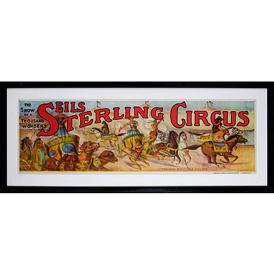 Seils-Sterling Circus Chromolithograph