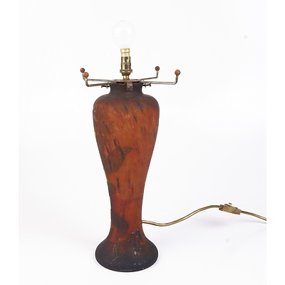 Vintage Reproduction Galle Style Table Lamp