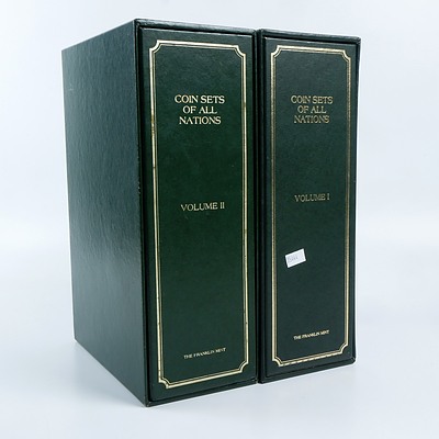 Franklin Mint Volumes I and II Coin Sets of All Nations