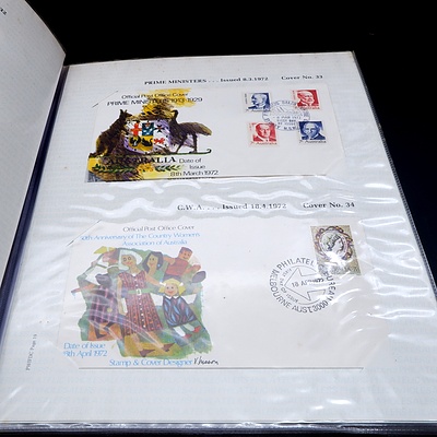 Extensive Australian Illustrated First Day Cover Collection in Six Folders