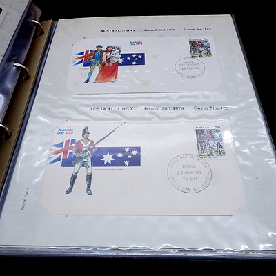 Extensive Australian Illustrated First Day Cover Collection in Six Folders