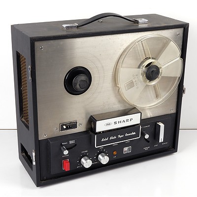 Vintage Sharp Portable Solid State Reel to Reel Tape Recorder