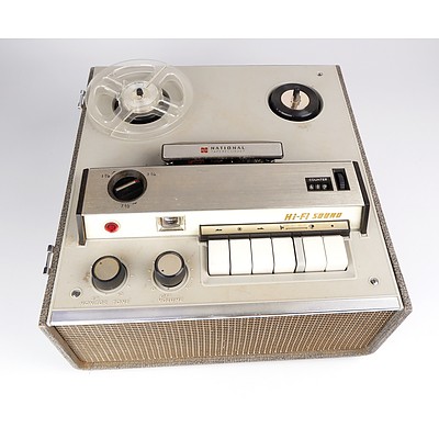 Vintage National Portable Reel to Reel Player