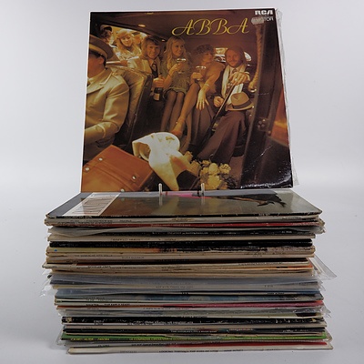 Quantity of Approximately 50 Vinyl LP Records Including Frank Sinatra, Cyndi Lauper, Gene Pitney and More