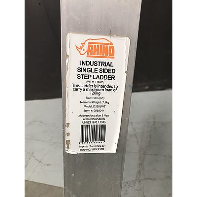 Rhino Industrial Single Sided Step Ladder