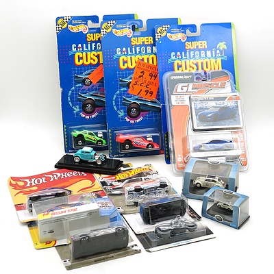Collection of Hot Wheels Cars, Greenlight and Oxford Model Cars 