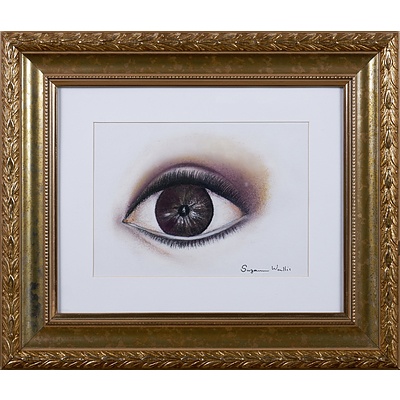 Suzanne Wallis, Eyes Wide Shut, Pastel, Each 13 x 18 cm (2)
