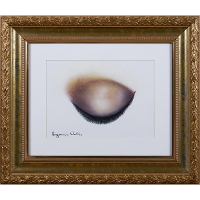 Suzanne Wallis, Eyes Wide Shut, Pastel, Each 13 x 18 cm (2)