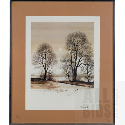 Framed M. Svastec Reproduction Landscape Print, 64 x 54 cm