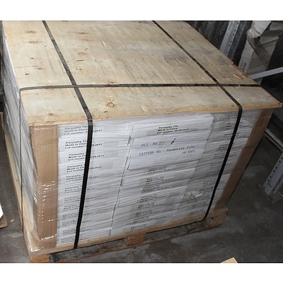 108 Boxes of Vinyl Parquetry Floor Tiles - 207.36 Square Meters - Brand New