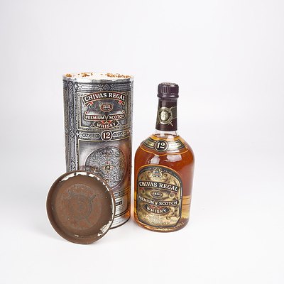 Chivas Regal Aged 12 Years Premium Scotch Whiskey - 700ml in Presentation Canister