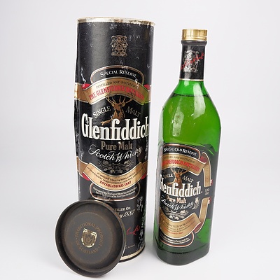 Glenfiddich Special Reserve Single Malt Scotch Whiskey - One Litre in Presentation Canister