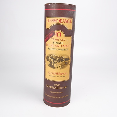 Glenmorangie Highland Single Malt Scotch Whiskey - Aged 10 Years - 1.13 litres in Presentation Canister