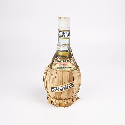 Two Vintage Italian Wines in Raffia Bound Bottles - 1981 Chianti and Toscano Bianco - Both 500ml (2)
