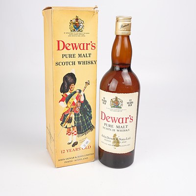 Dewars 12 Years Old Pure Malt Scotch Whiskey - 750ml in Presentation Box